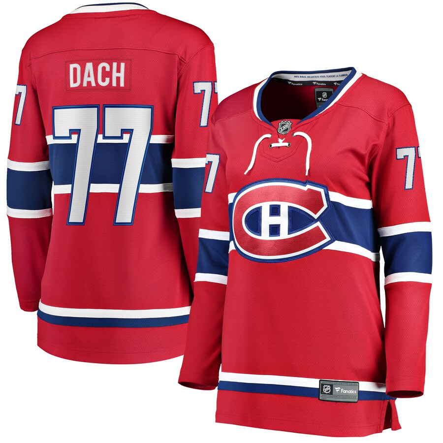 Women's Montreal Canadiens Kirby Dach Fanatics Branded Red Home Breakaway Player Jersey - Puhuasuan