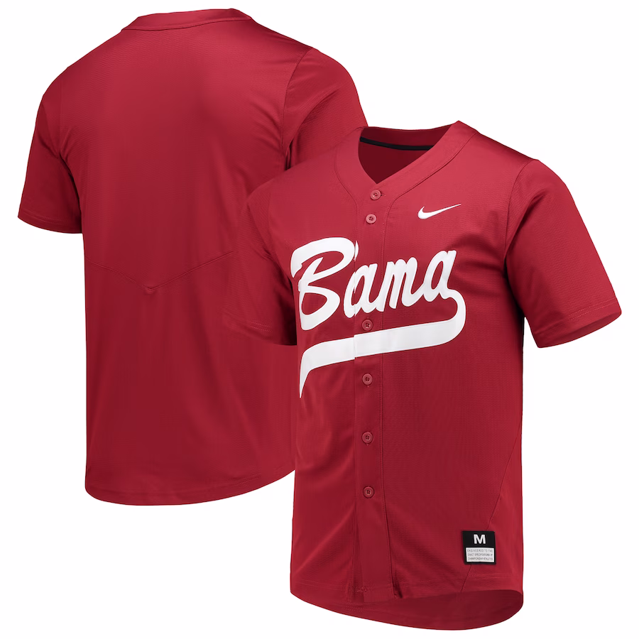 Alabama Crimson Tide Nike Full-Button Replica Softball Jersey - Crimson - Puhuasuan
