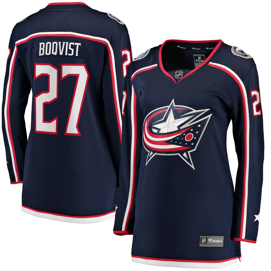 Women's Columbus Blue Jackets Adam Boqvist Fanatics Branded Navy Home Breakaway Player Jersey - Puhuasuan