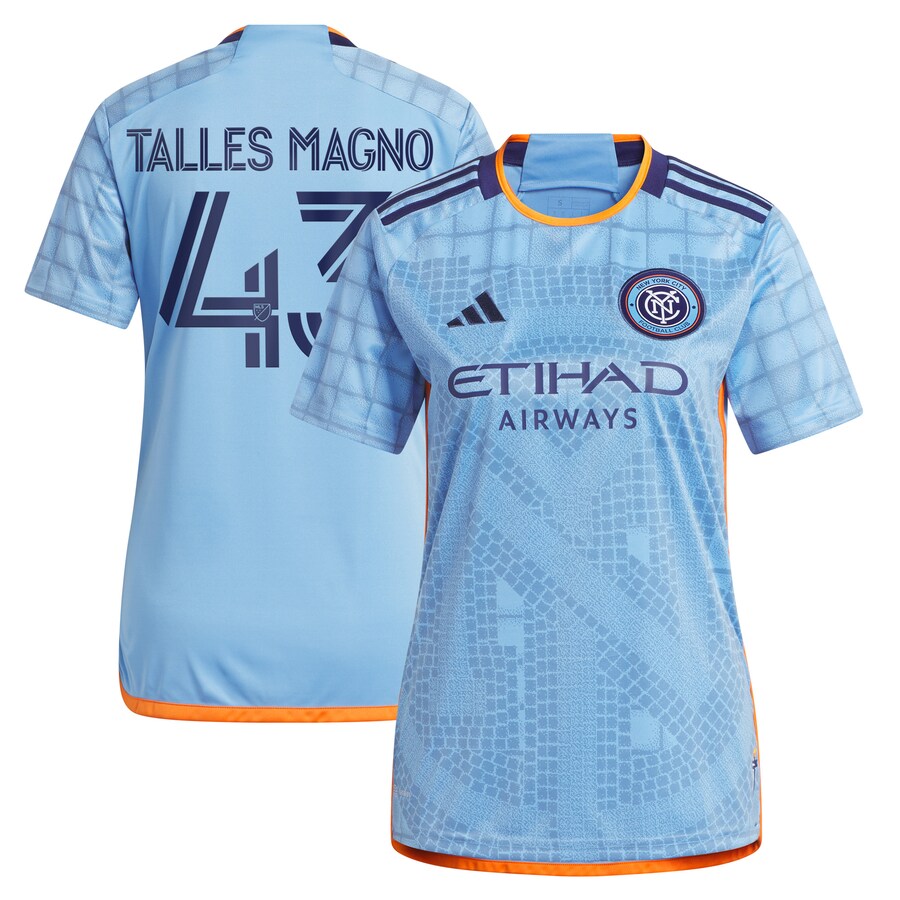 Women's New York City FC Talles Magno adidas Light Blue 2023 The Interboro Kit Replica Jersey - Puhuasuan