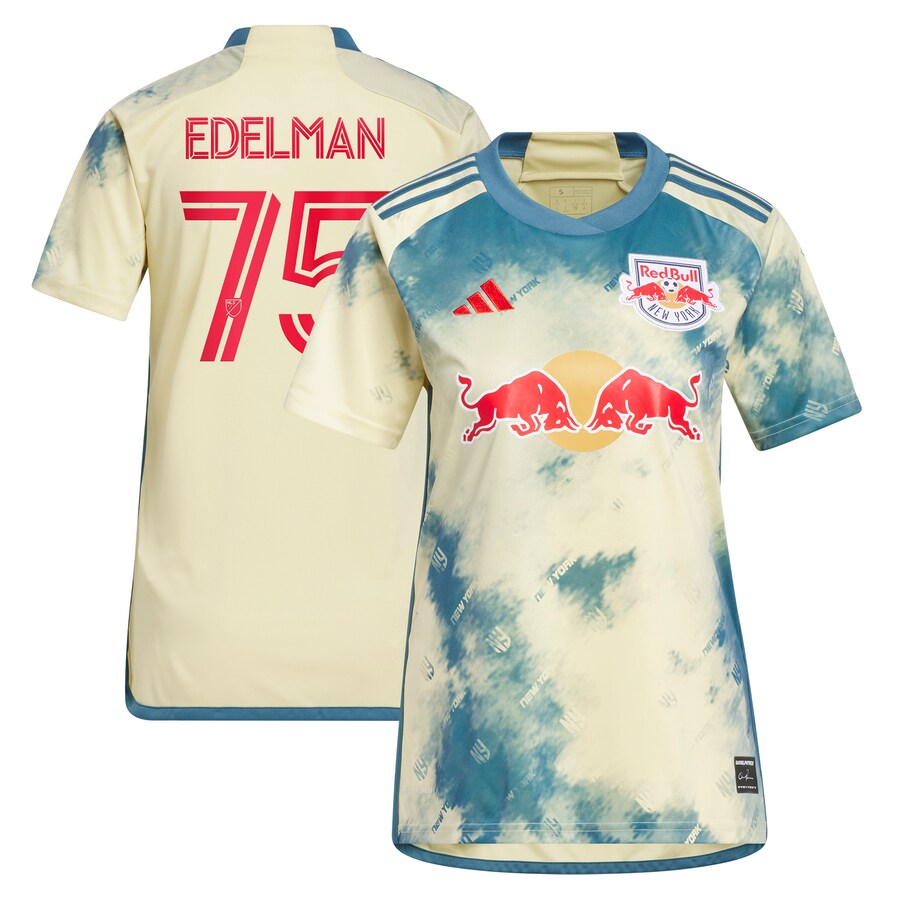 Women's New York Red Bulls Daniel Edelman adidas Yellow 2023 Daniel Patrick Kit Replica Jersey - Puhuasuan