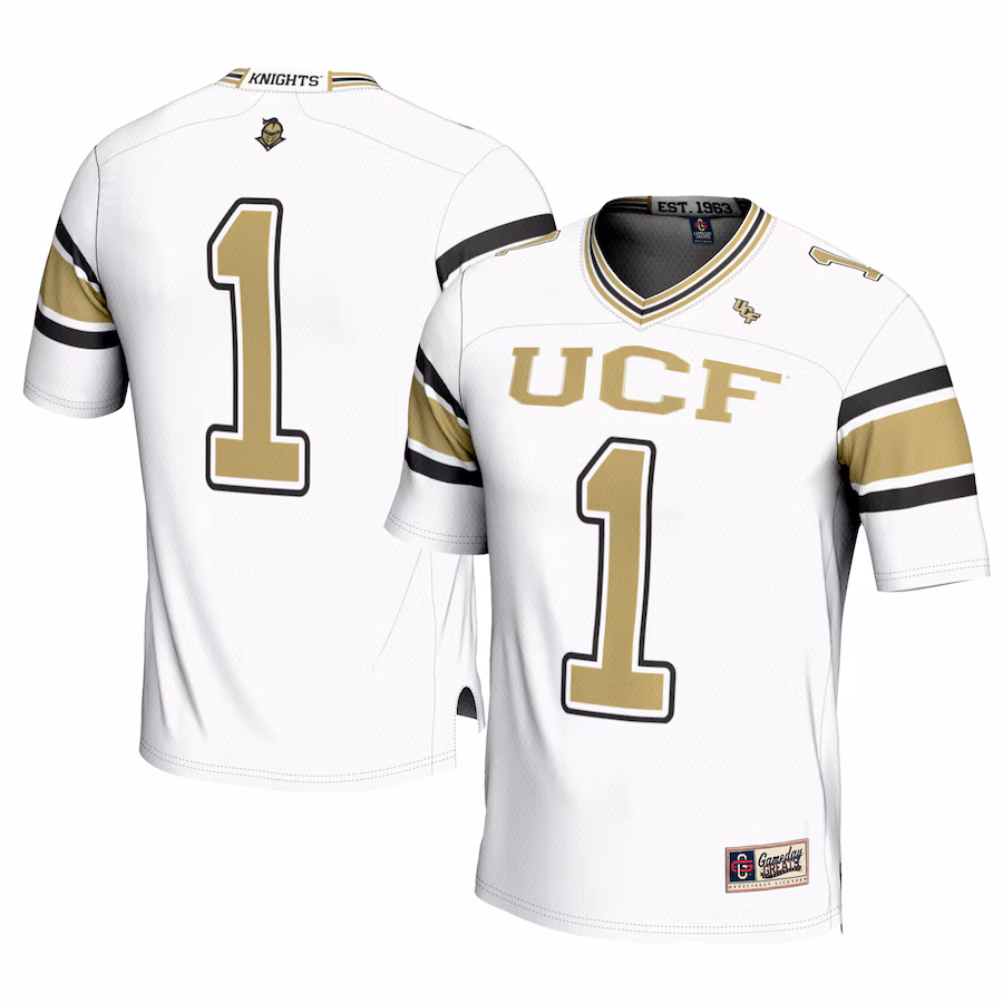 Men's GameDay Greats #1 White UCF Knights Football Jersey - Puhuasuan