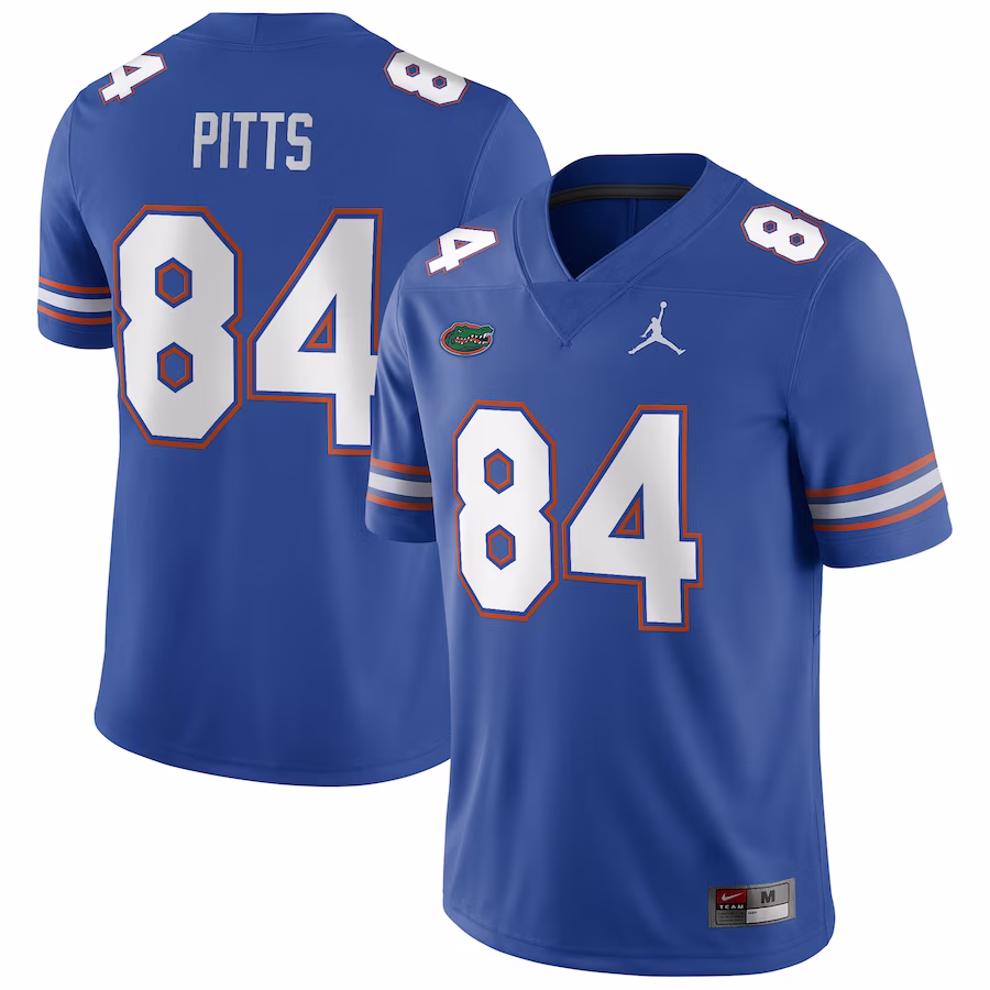 Kyle Pitts Florida Gators Jordan Brand Player Game Jersey - Royal - Puhuasuan