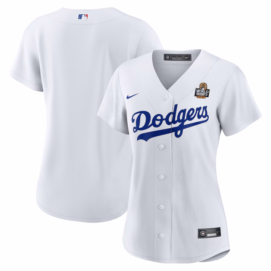 Women's Los Angeles Dodgers Nike White 2024 World Series Home Replica Jersey - Puhuasuan