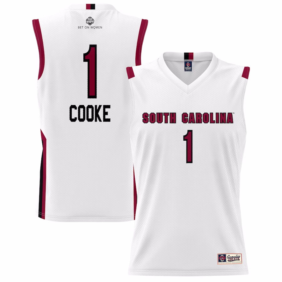 South Carolina Gamecocks GameDay Greats Youth Lightweight Basketball Alumni Jersey - White - Puhuasuan