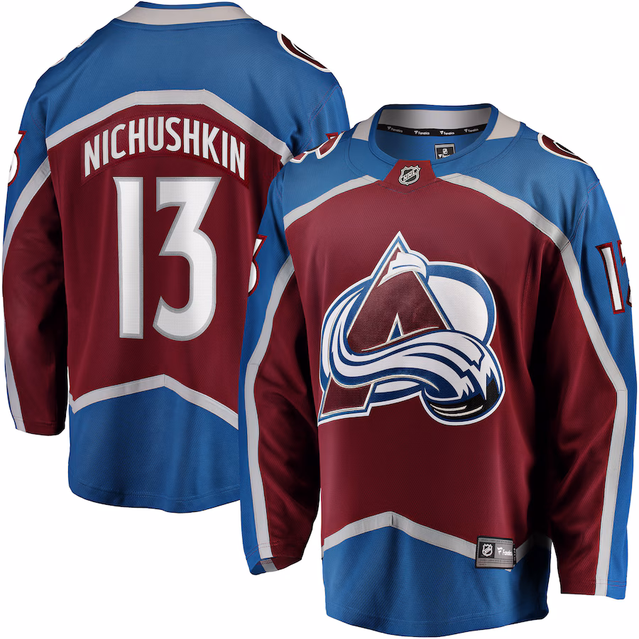 Men's Colorado Avalanche Valeri Nichushkin Fanatics Burgundy Breakaway Player Jersey - Puhuasuan