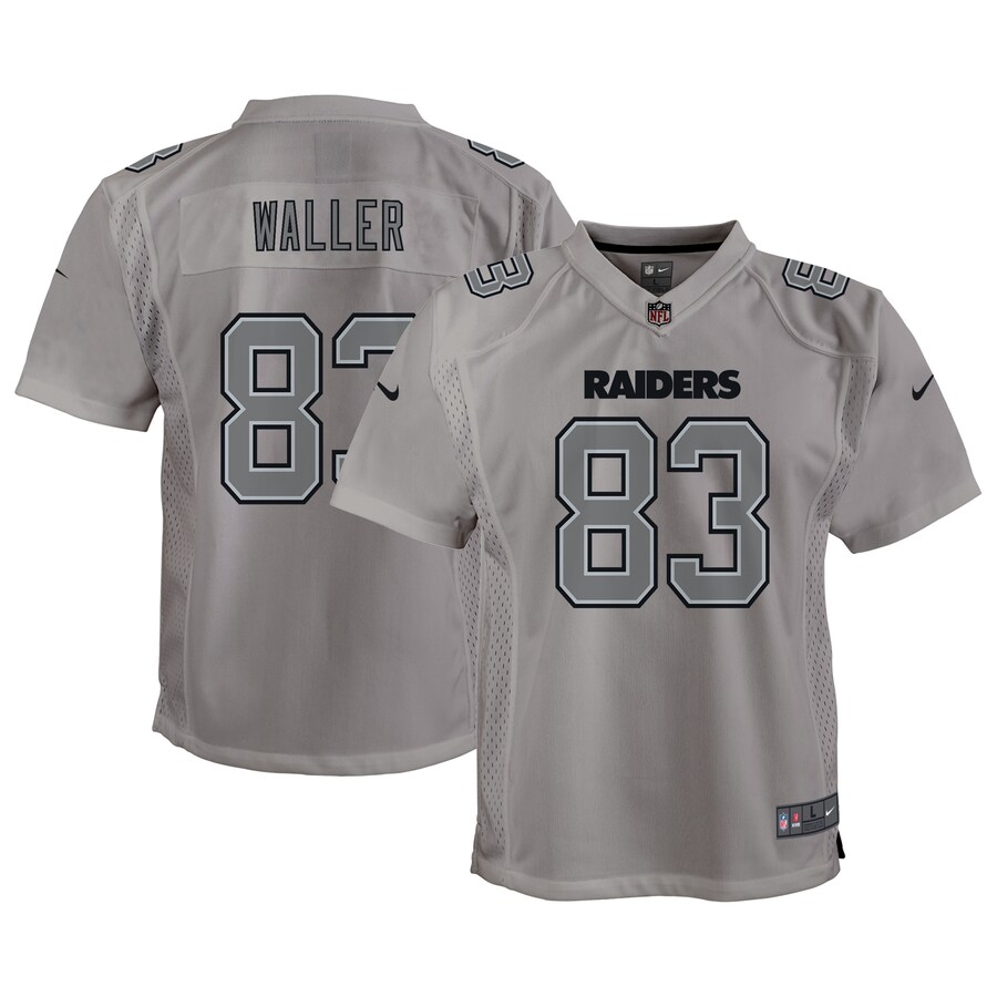 Youth Las Vegas Raiders Darren Waller Nike Gray Atmosphere Game Jersey - Puhuasuan