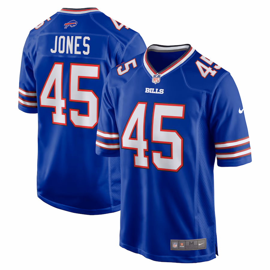 Men's Buffalo Bills Deion Jones Nike  Royal Game Jersey - Puhuasuan