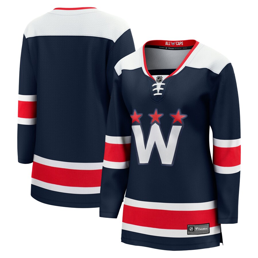 Women's Washington Capitals Fanatics Branded Navy 2020/21 Alternate Premier Breakaway Jersey - Puhuasuan