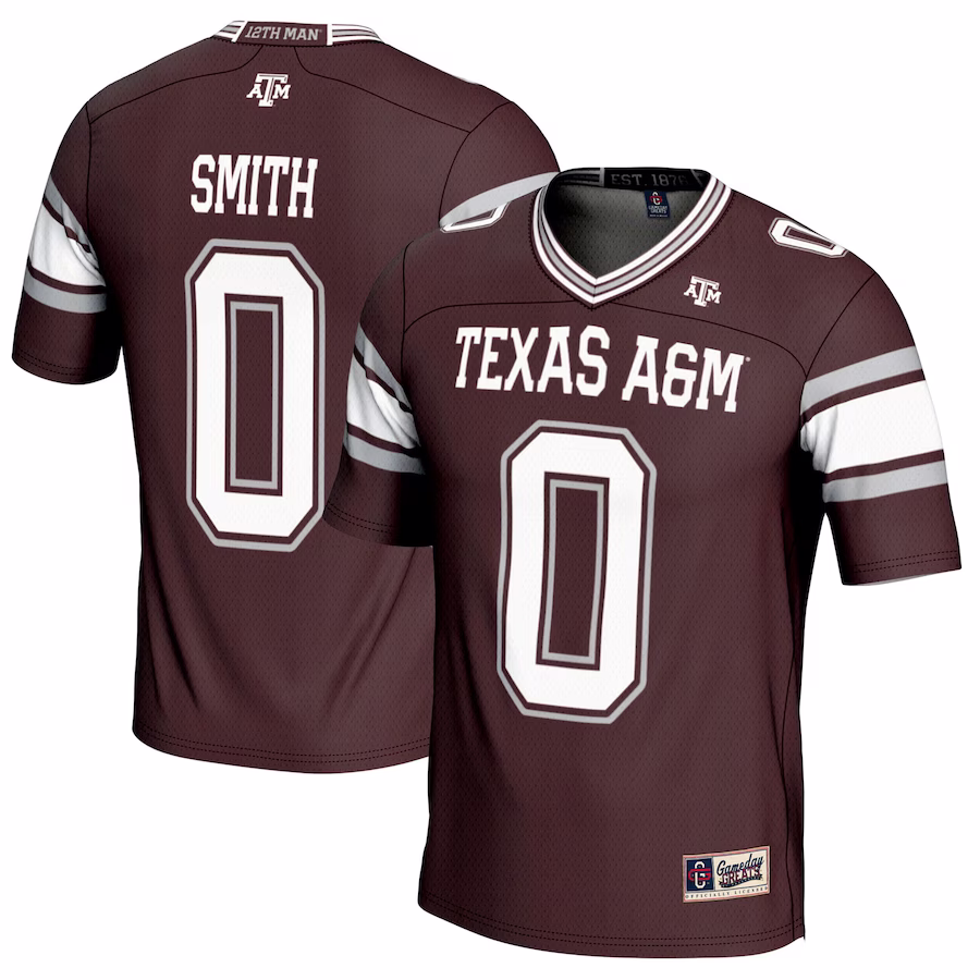 Ainias Smith Texas A&M Aggies GameDay Greats Youth NIL Player Football Jersey - Maroon - Puhuasuan