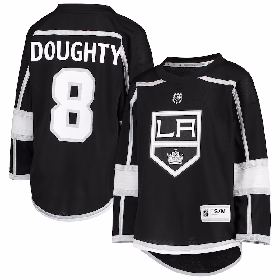 Youth Los Angeles Kings Drew Doughty Black Home Replica Player Jersey - Puhuasuan