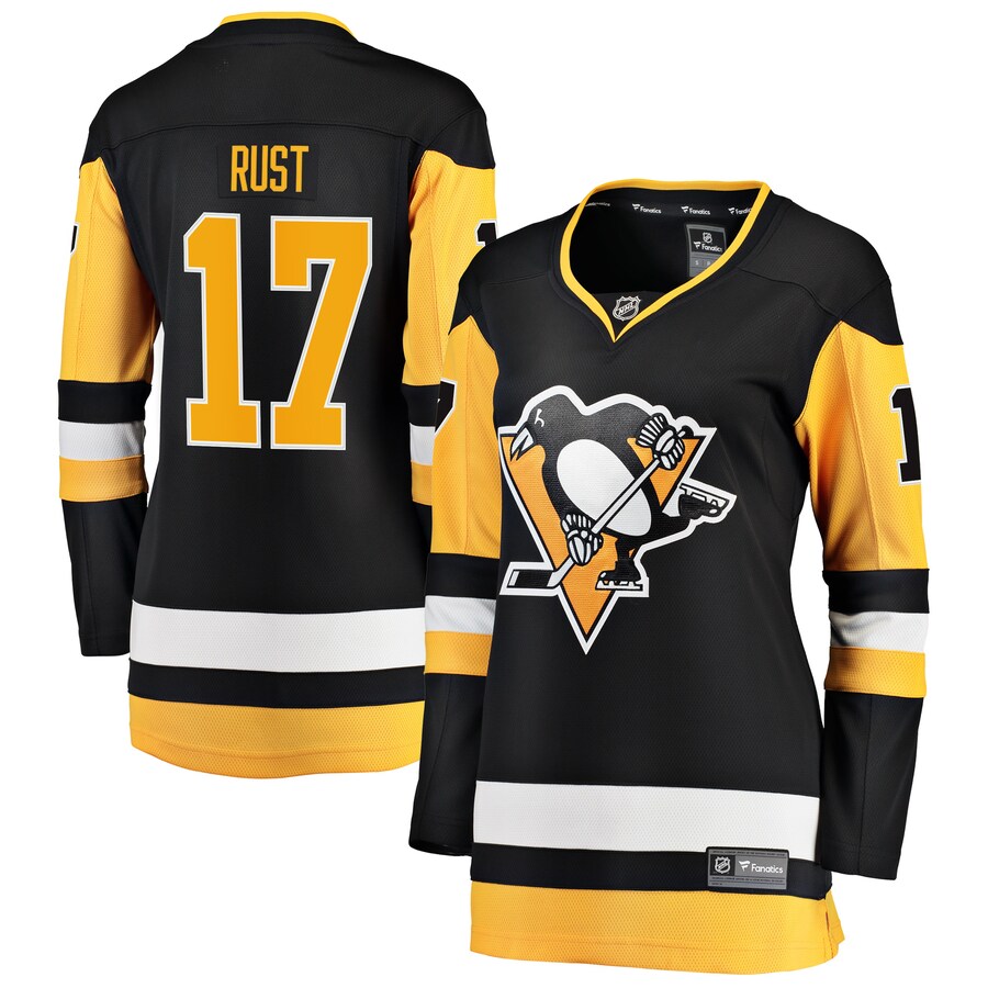 Women's Pittsburgh Penguins Bryan Rust Fanatics Branded Black Premier Breakaway Player Jersey - Puhuasuan