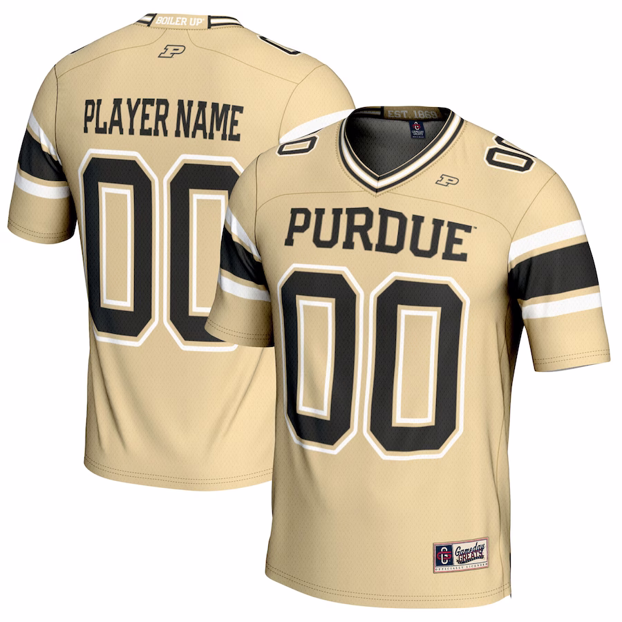 Purdue Boilermakers GameDay Greats Youth NIL Pick-A-Player Football Jersey - Gold - Puhuasuan