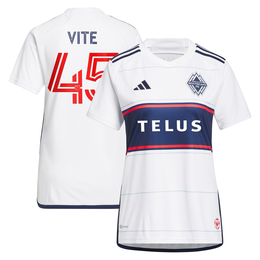 Women's Vancouver Whitecaps FC Pedro Vite adidas White 2023 Bloodlines Replica Player Jersey - Puhuasuan