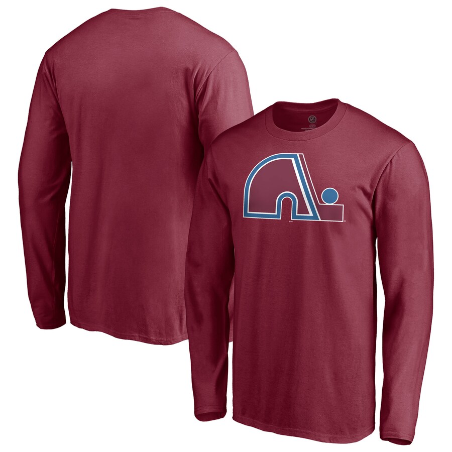 Men's Colorado Avalanche Burgundy Special Edition Primary Logo Long Sleeve T-Shirt - Puhuasuan