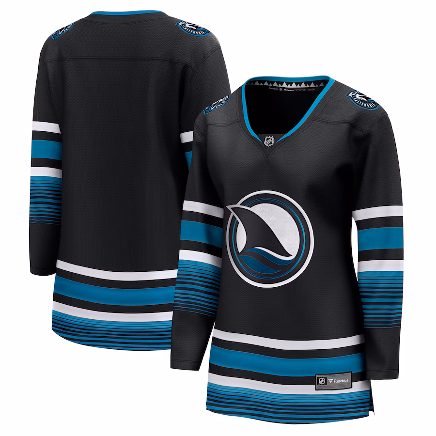 Women's San Jose Sharks Fanatics Black Alternate Premier Breakaway Jersey - Puhuasuan