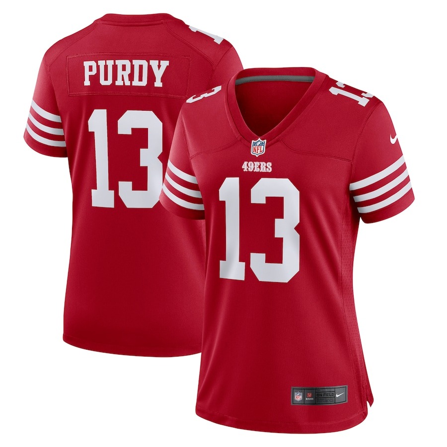 Women's San Francisco 49ers Brock Purdy Nike Scarlet Player Jersey - Puhuasuan