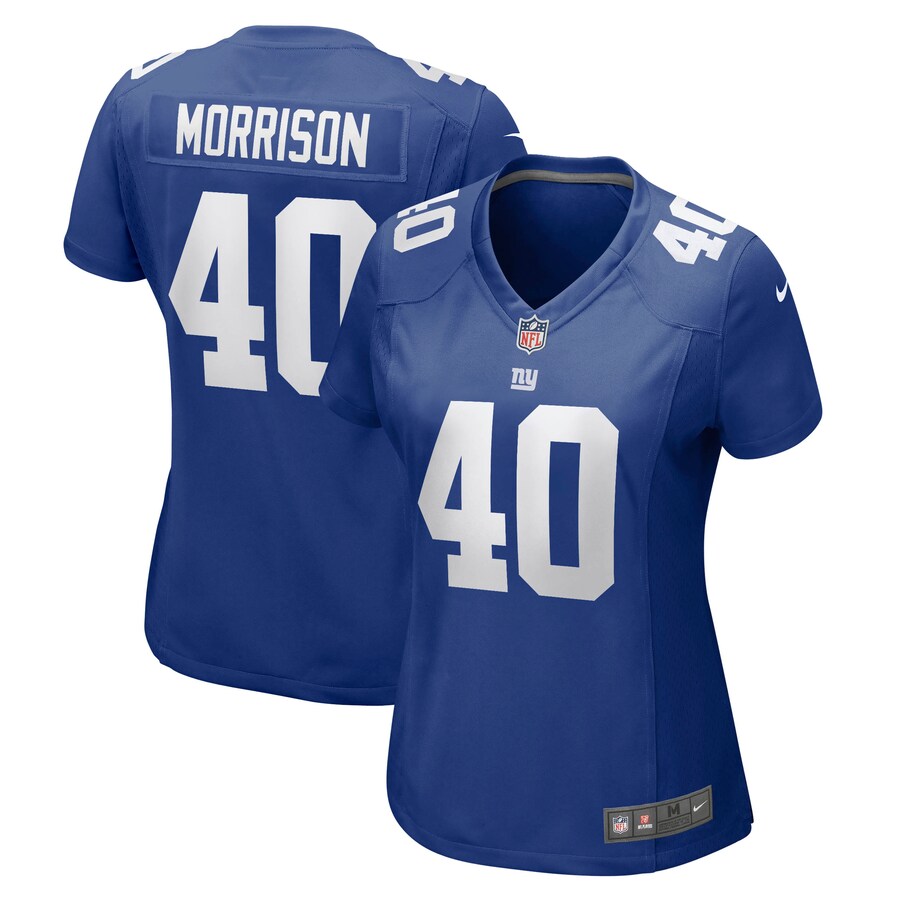 Women's New York Giants Joe Morrison Nike Royal Retired Player Jersey - Puhuasuan
