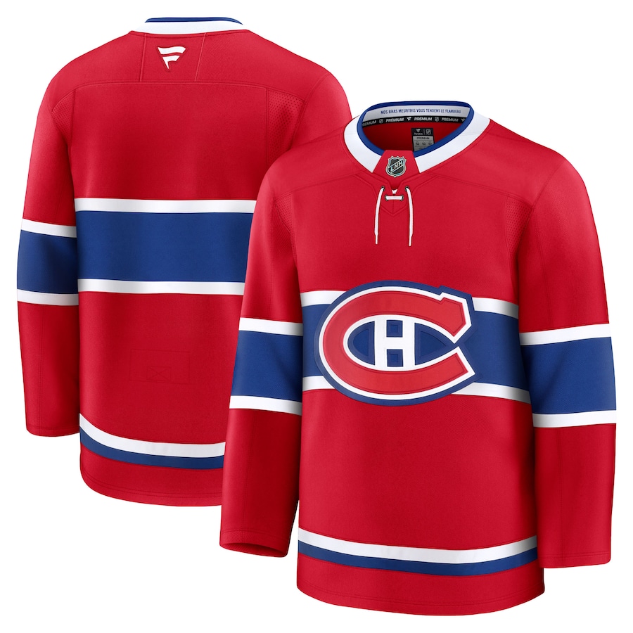 Men's Montreal Canadiens Fanatics Red Home Premium Jersey - Puhuasuan