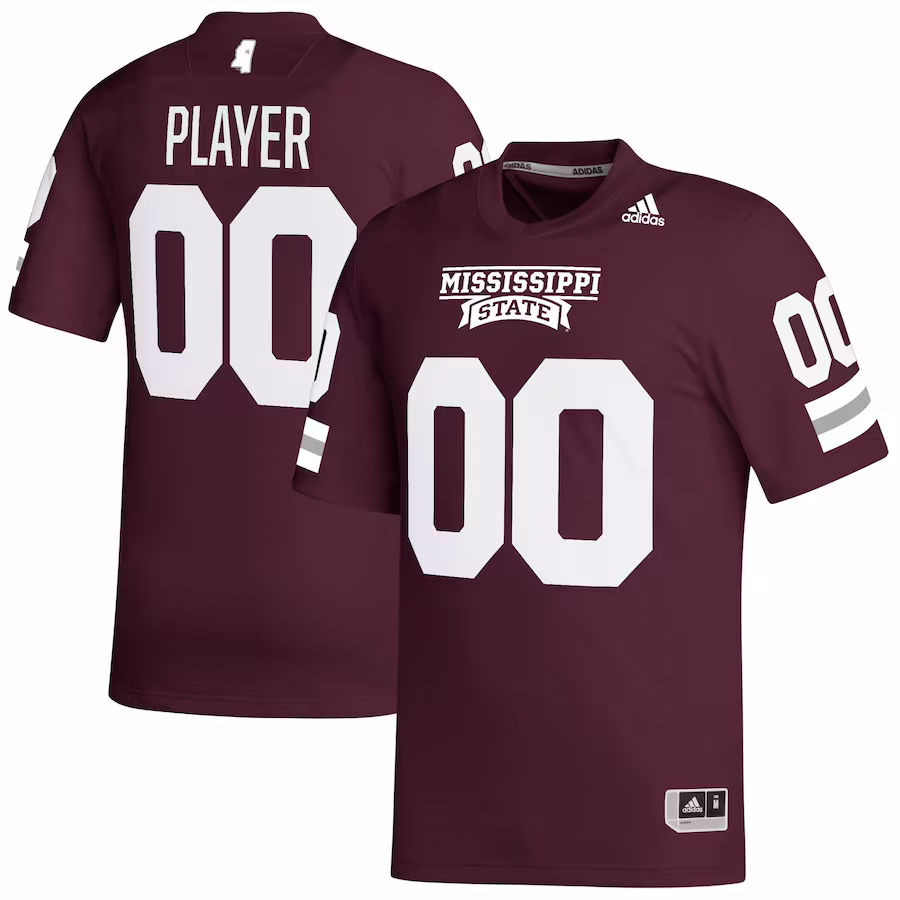 Mississippi State Bulldogs adidas Pick-A-Player NIL Replica Football Jersey - Maroon - Puhuasuan