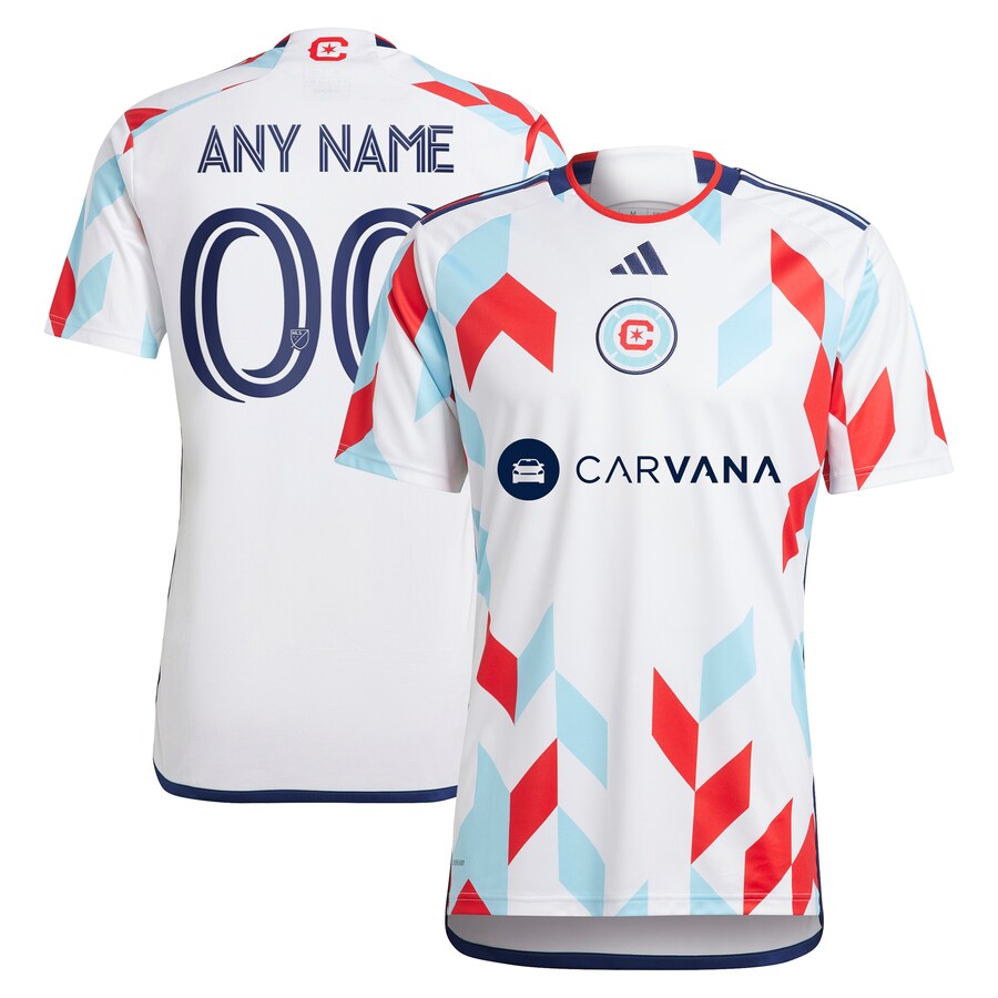 Men's Chicago Fire  adidas White 2024 A Kit For All Replica Custom Jersey - Puhuasuan