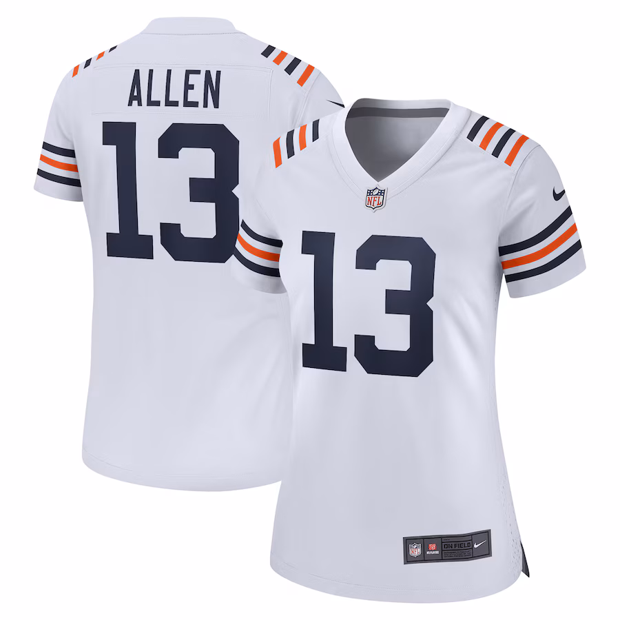 Women's Chicago Bears Keenan Allen Nike White Alternate Game Jersey - Puhuasuan