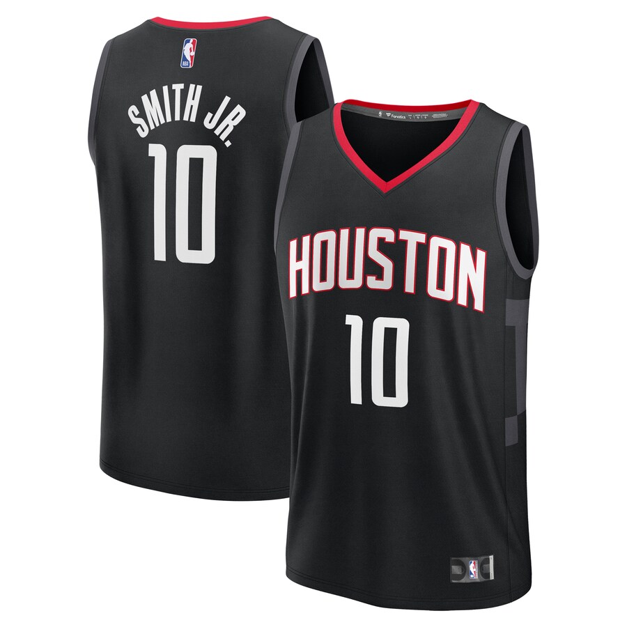 Youth Houston Rockets Jabari Smith Jr. Fanatics Black Fast Break Replica Player Jersey - Statement Edition - Puhuasuan