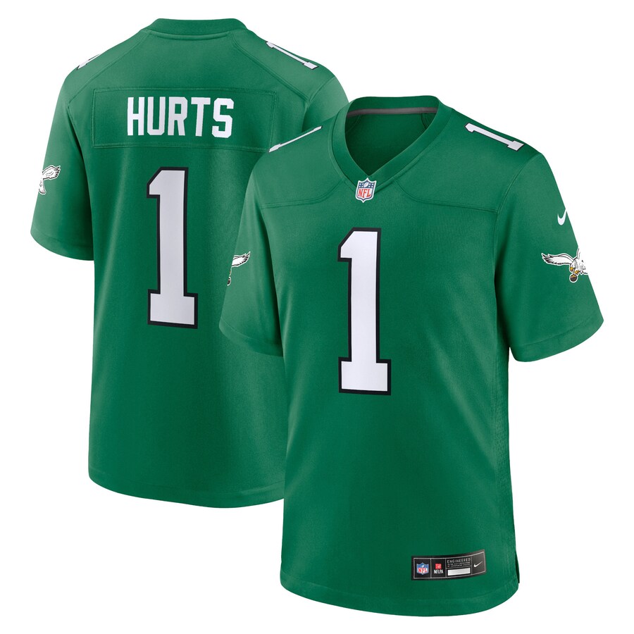 Youth Philadelphia Eagles Jalen Hurts Nike Kelly Green Alternate Game Jersey - Puhuasuan