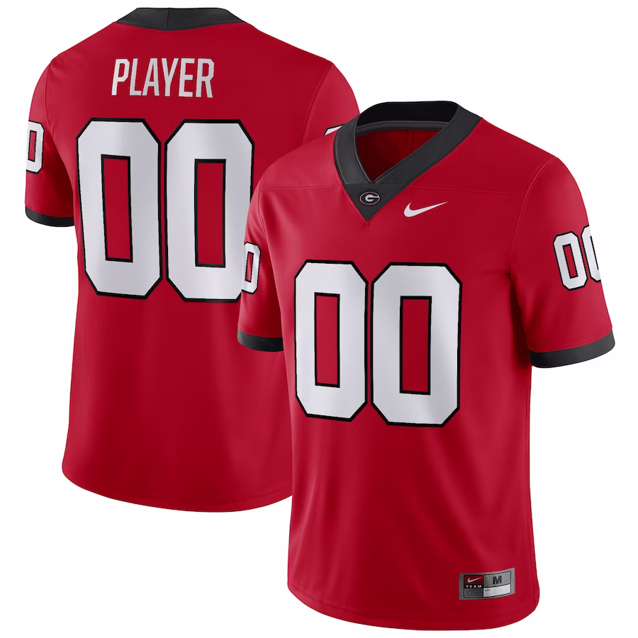 Georgia Bulldogs Nike Pick-A-Player NIL Replica Football Jersey - Red - Puhuasuan
