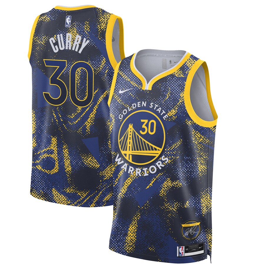 Unisex Golden State Warriors Stephen Curry Nike Royal 2025 Select Series Swingman Player Jersey - Puhuasuan