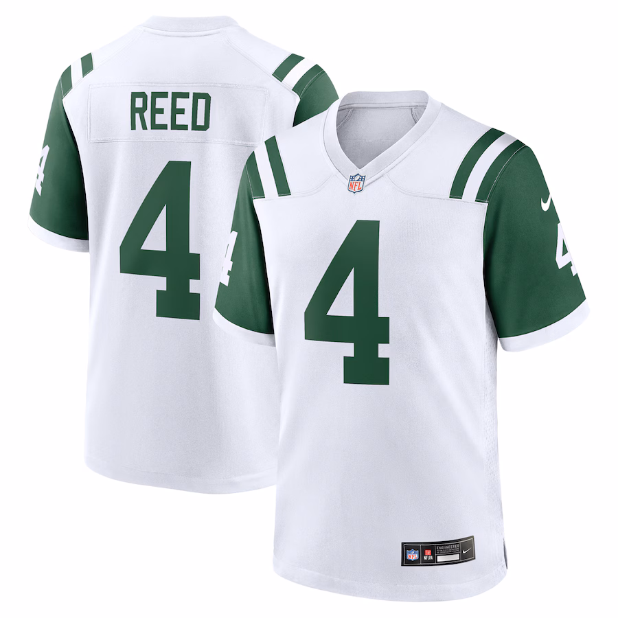 Men's New York Jets D.J. Reed Nike White Classic Alternate Game Jersey - Puhuasuan