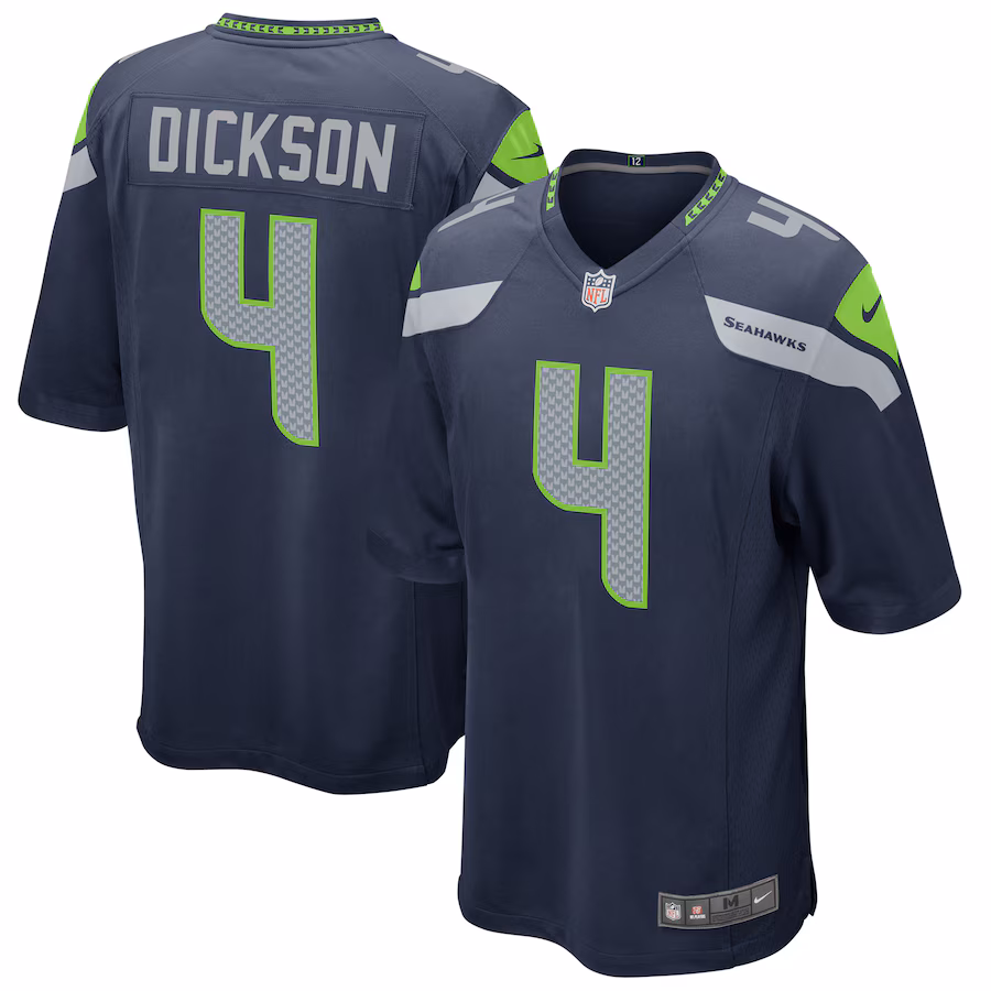 Men's Seattle Seahawks Michael Dickson Nike College Navy Game Jersey - Puhuasuan