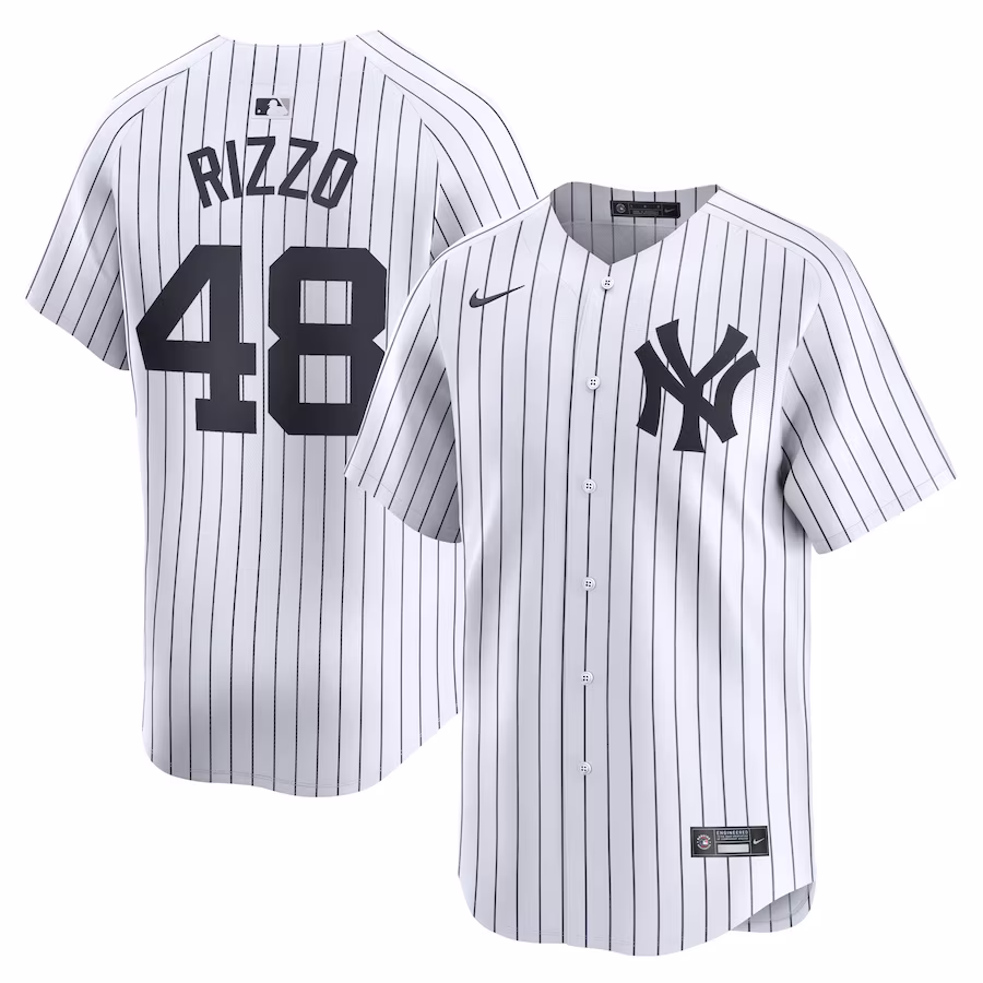 Men's New York Yankees Anthony Rizzo Nike White Home Limited Player Jersey - Puhuasuan