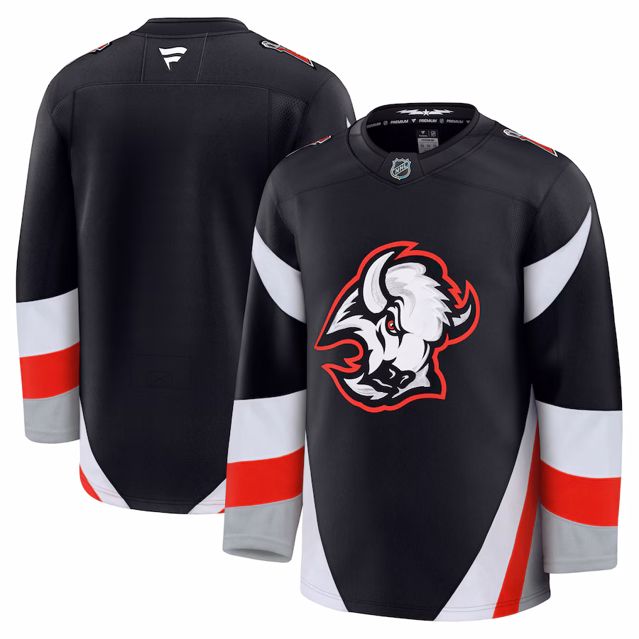 Men's Buffalo Sabres Fanatics Black Alternate Premium Jersey - Puhuasuan