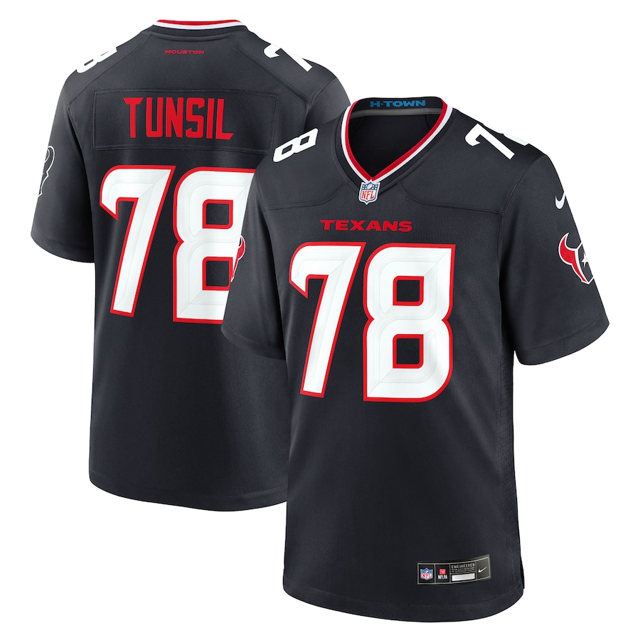 Men's Houston Texans Laremy Tunsil Nike Navy Team Game Jersey - Puhuasuan