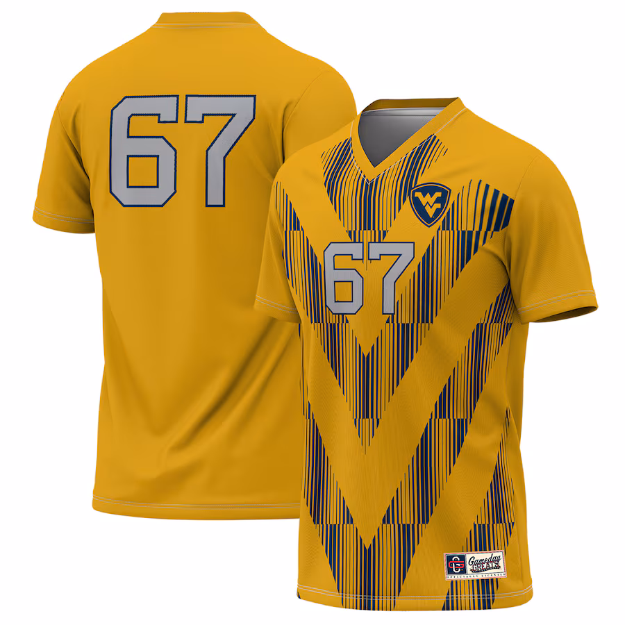 Youth GameDay Greats Gold West Virginia Mountaineers Lightweight Soccer Jersey - Puhuasuan