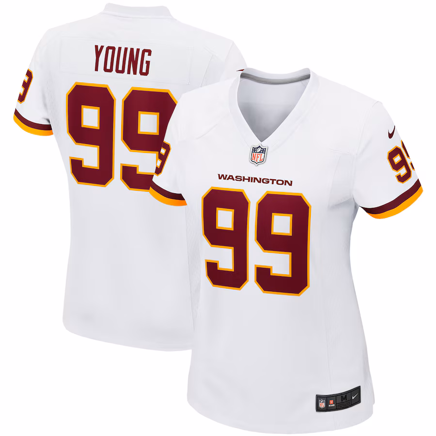 Women's Washington Football Team Chase Young Nike White Game Player Jersey - Puhuasuan