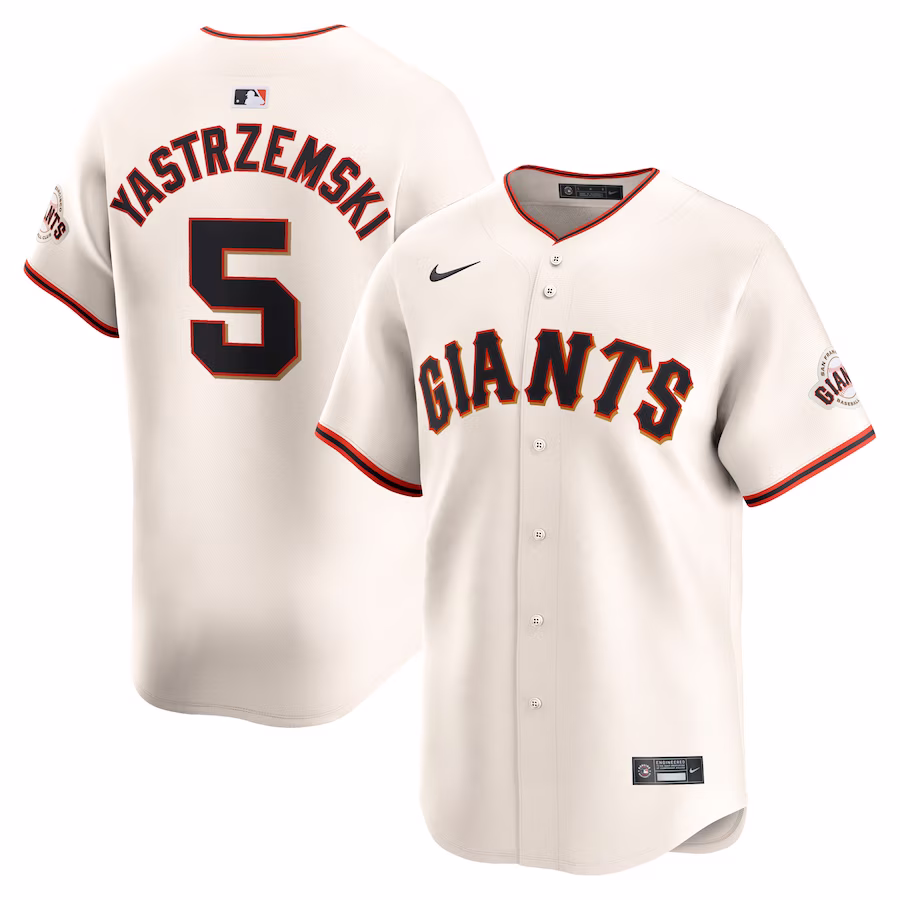 Men's San Francisco Giants Mike Yastrzemski Nike Cream Home Limited Player Jersey - Puhuasuan