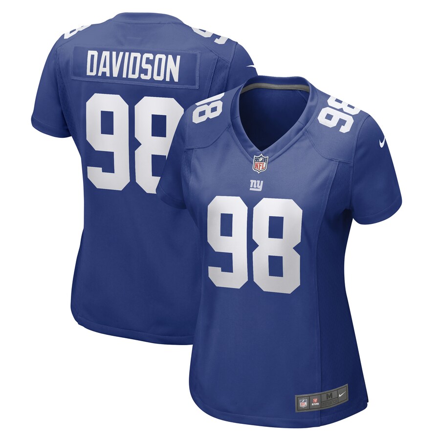 Women's New York Giants D.J. Davidson Nike Royal Game Player Jersey - Puhuasuan