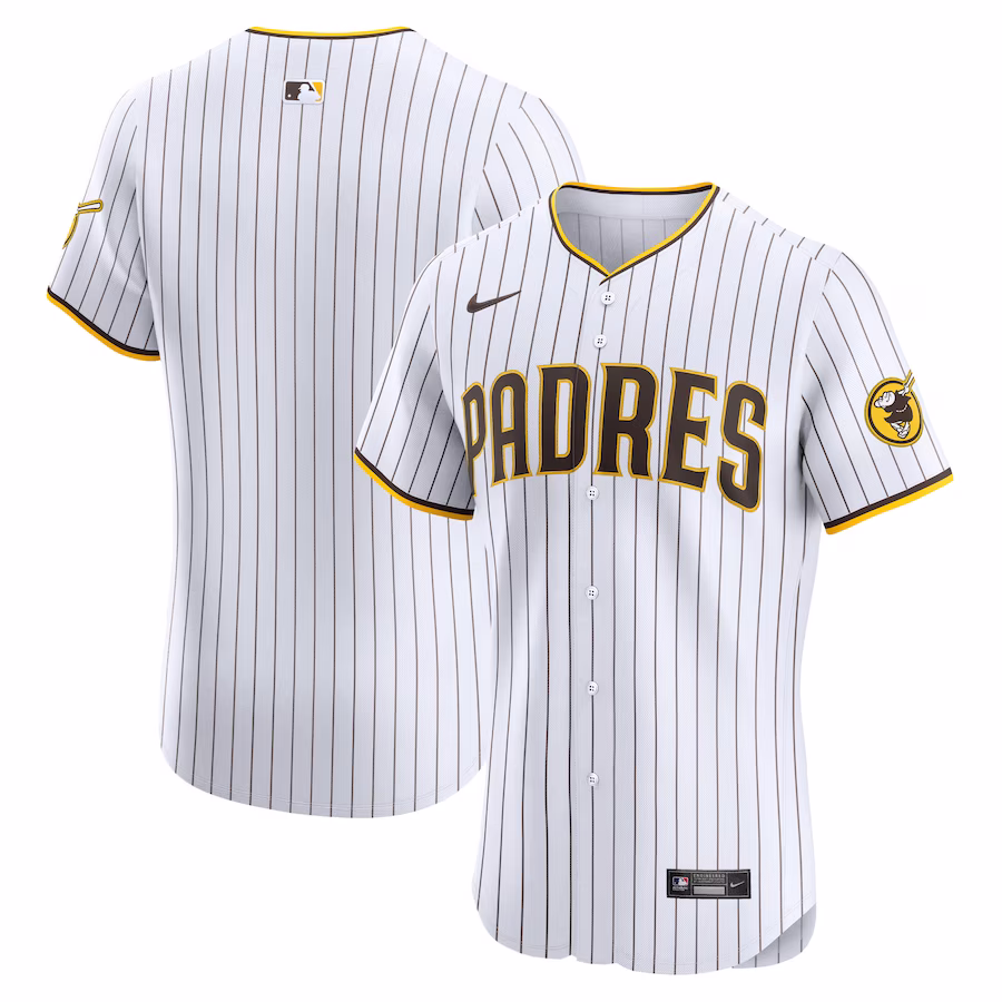 Men's San Diego Padres Nike White Home Elite Jersey - Puhuasuan