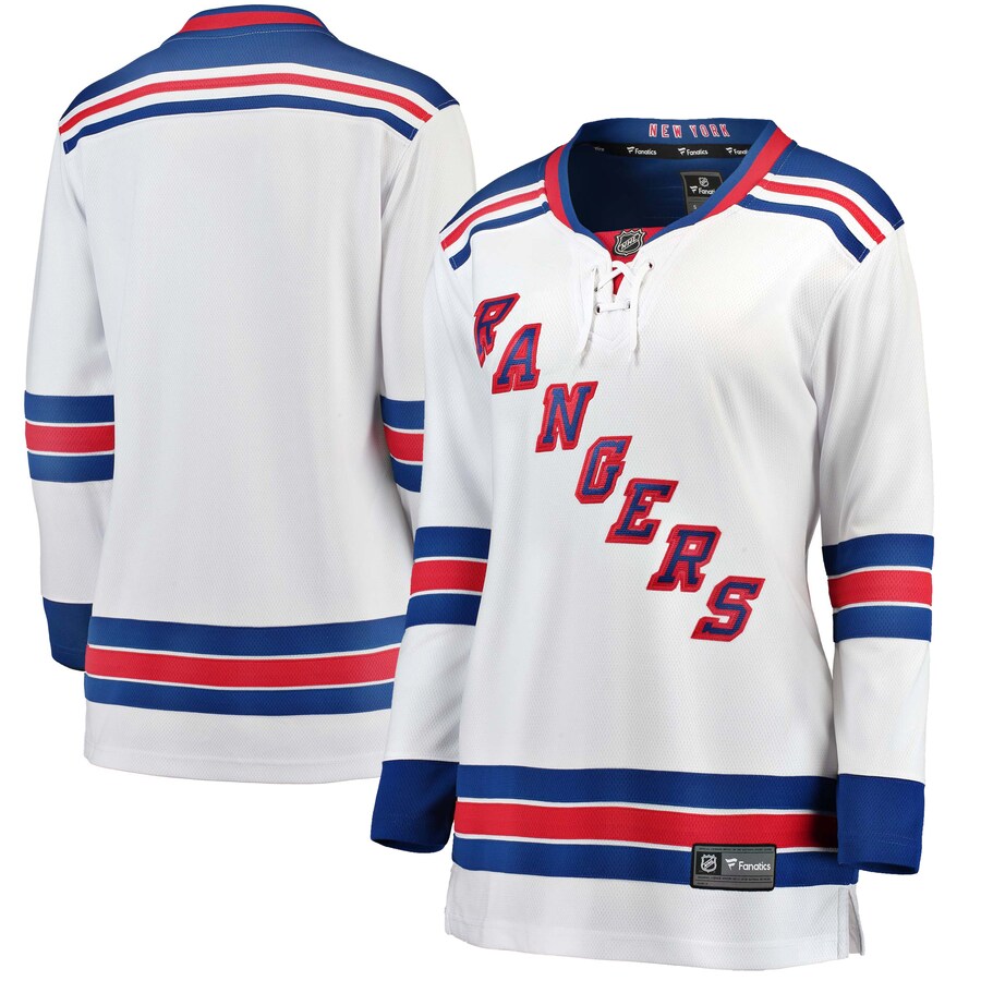 Women's New York Rangers Fanatics Branded White Away Breakaway Jersey - Puhuasuan