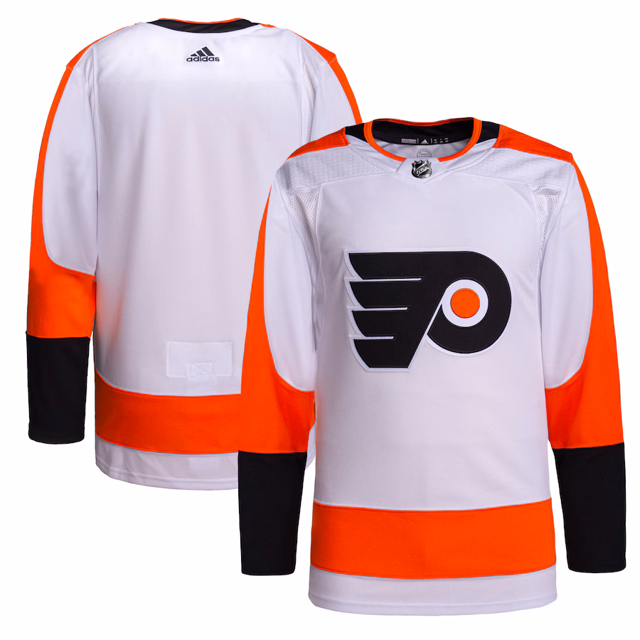 Men's Philadelphia Flyers adidas White Away Authentic Jersey - Puhuasuan