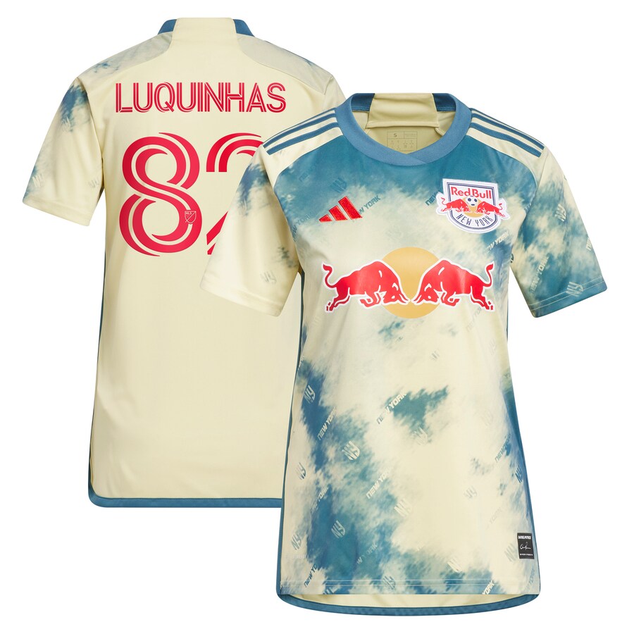 Women's New York Red Bulls Luquinhas adidas Yellow 2023 Daniel Patrick Kit Replica Jersey - Puhuasuan