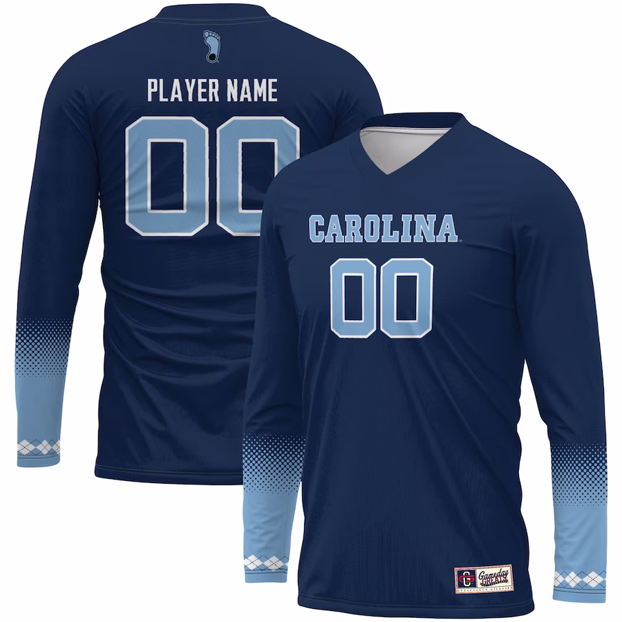 North Carolina Tar Heels GameDay Greats Unisex Pick-A-Player NIL Women's Volleyball Lightweight Jersey - Navy - Puhuasuan