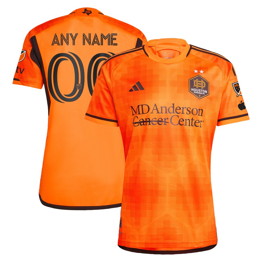 Men's Houston Dynamo FC adidas Orange 2023 El Sol Authentic Custom Jersey - Puhuasuan