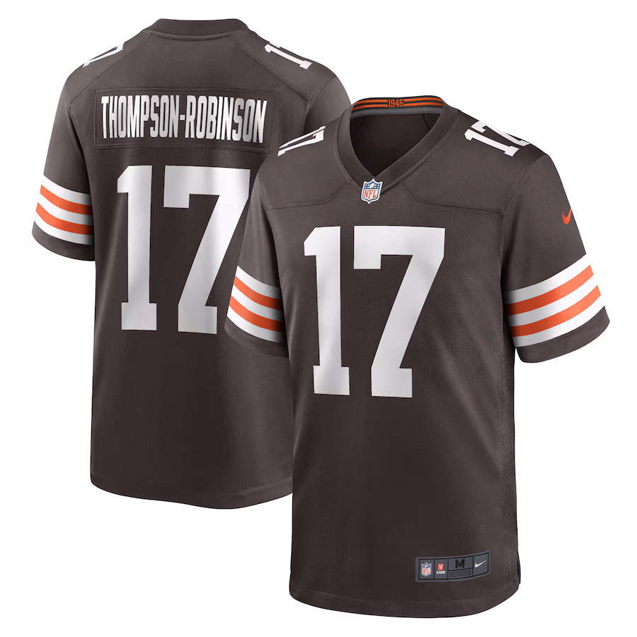 Men's Cleveland Browns Dorian Thompson-Robinson Nike  Brown Team Game Jersey - Puhuasuan