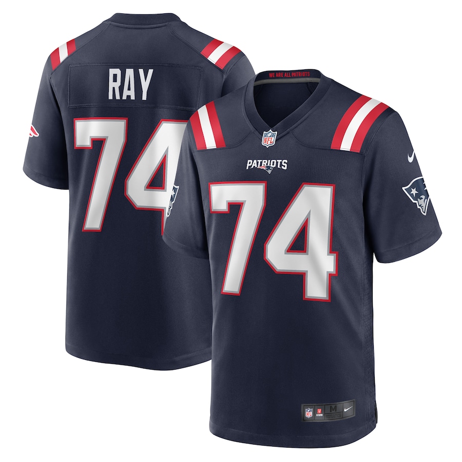 Men's New England Patriots LaBryan Ray Nike Navy Game Player Jersey - Puhuasuan