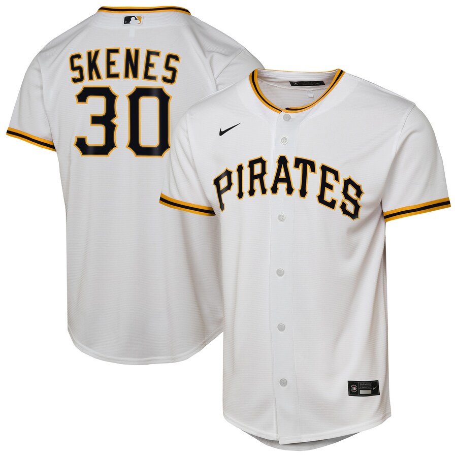 Youth Pittsburgh Pirates Paul Skenes Nike White Home Replica Player Jersey - Puhuasuan