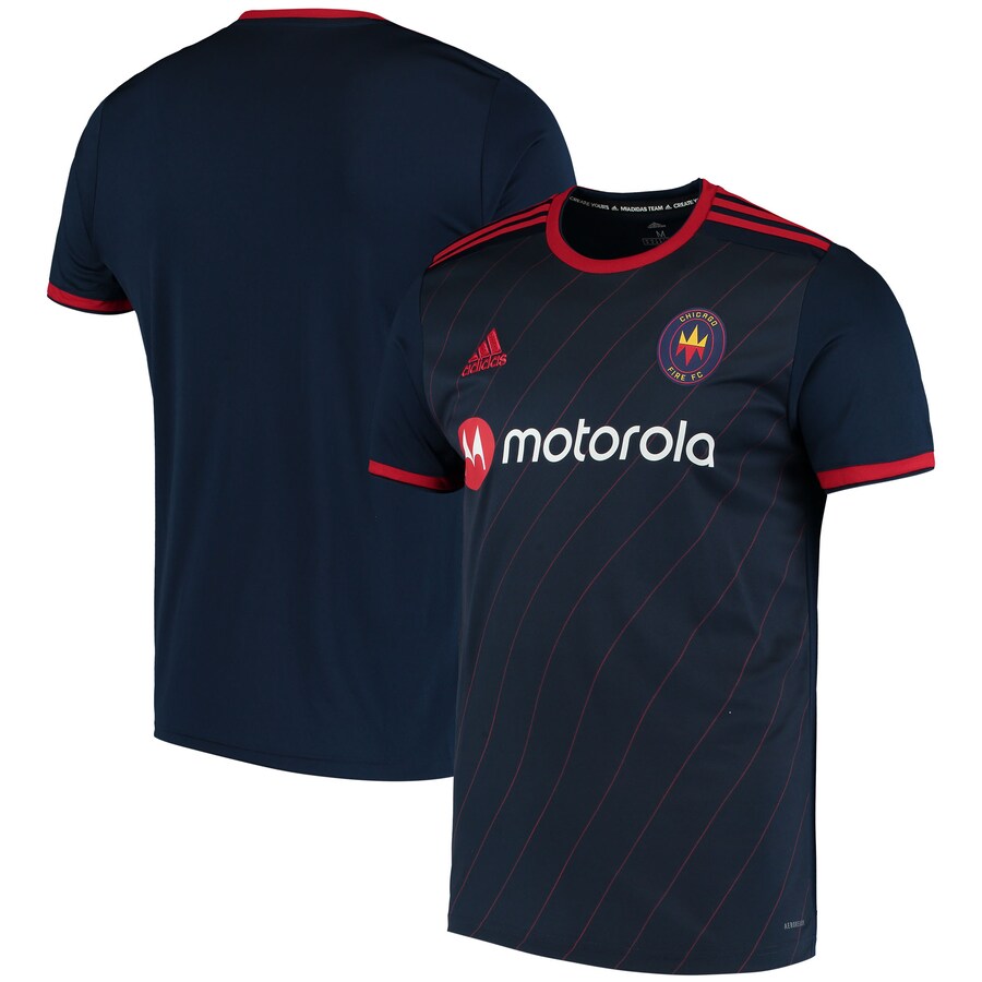Men's Chicago Fire adidas Navy 2020 Replica Blank Primary Jersey - Puhuasuan