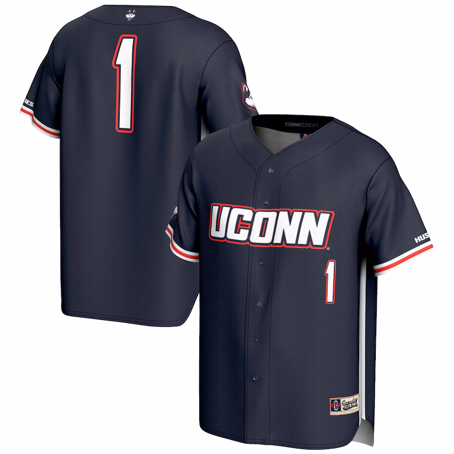 Unisex GameDay Greats #1 Navy UConn Huskies Lightweight Baseball Jersey - Puhuasuan